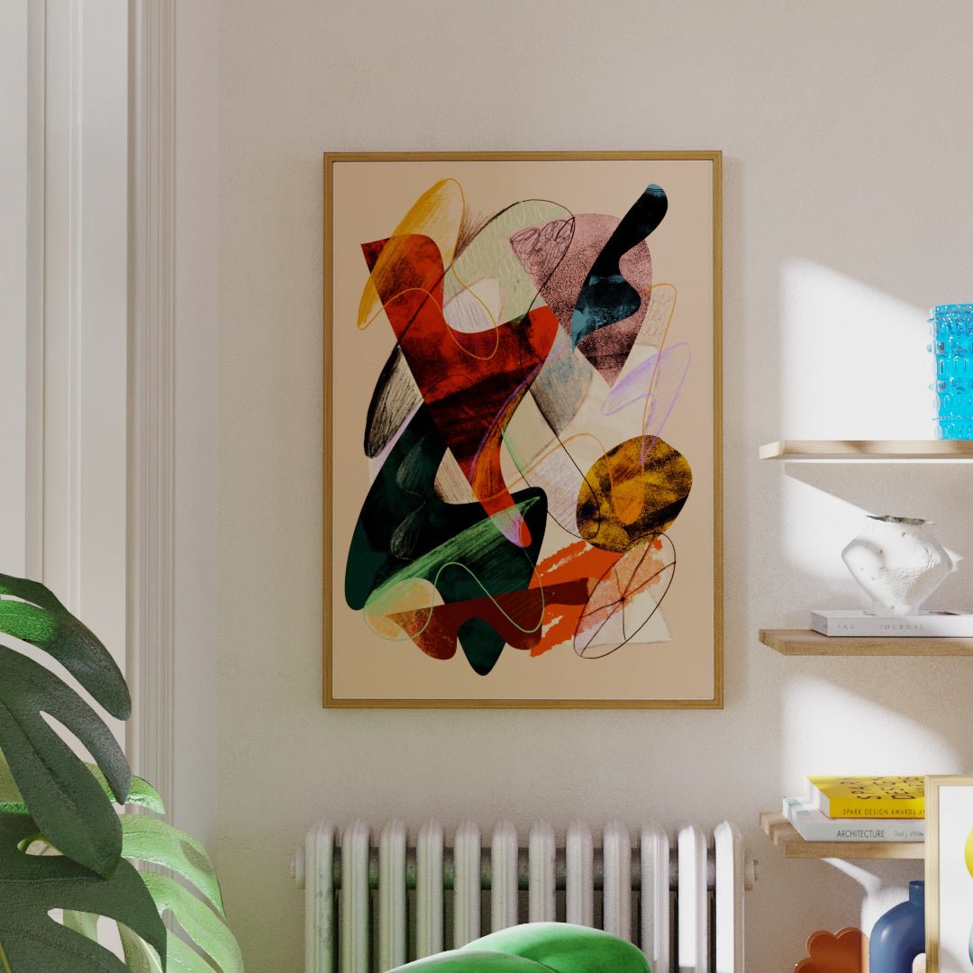 Festival of Colors - Limited Edition Abstract Art Print – Jan