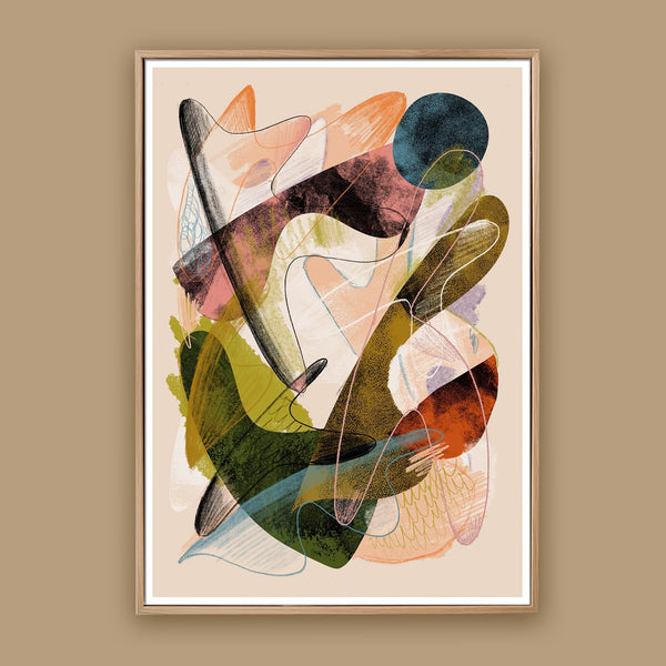 A secret life - Limited Edition Abstract Art Print - Jan Skacelik Art