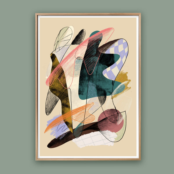 Day Off - Limited Edition Abstract Art Print - Jan Skacelik Art