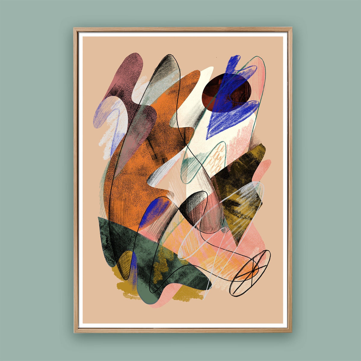 In The Oasis - Limited Edition Abstract Art Print – Jan Skacelik Art