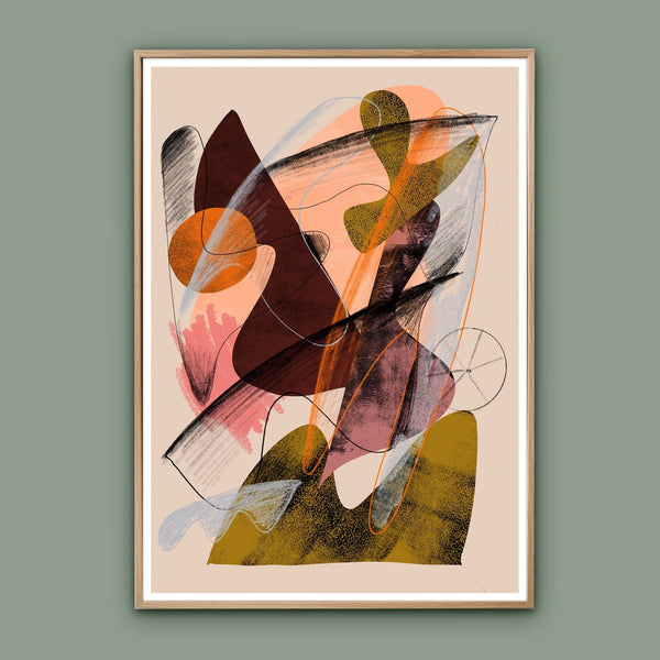 Summer Nights 2 - Limited Edition Abstract Art Print - Jan Skacelik Art