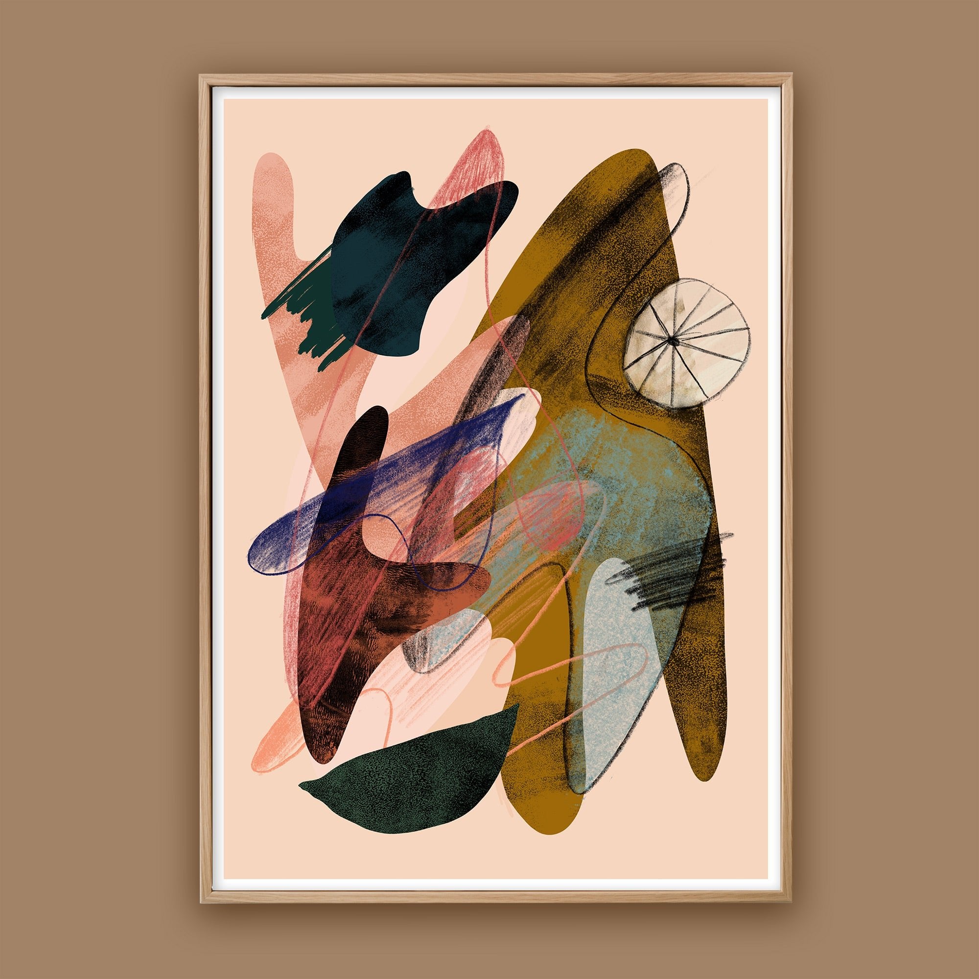 パステル画 ニューヨーク A Little Journey - Limited Edition Abstract Art Print – Jan