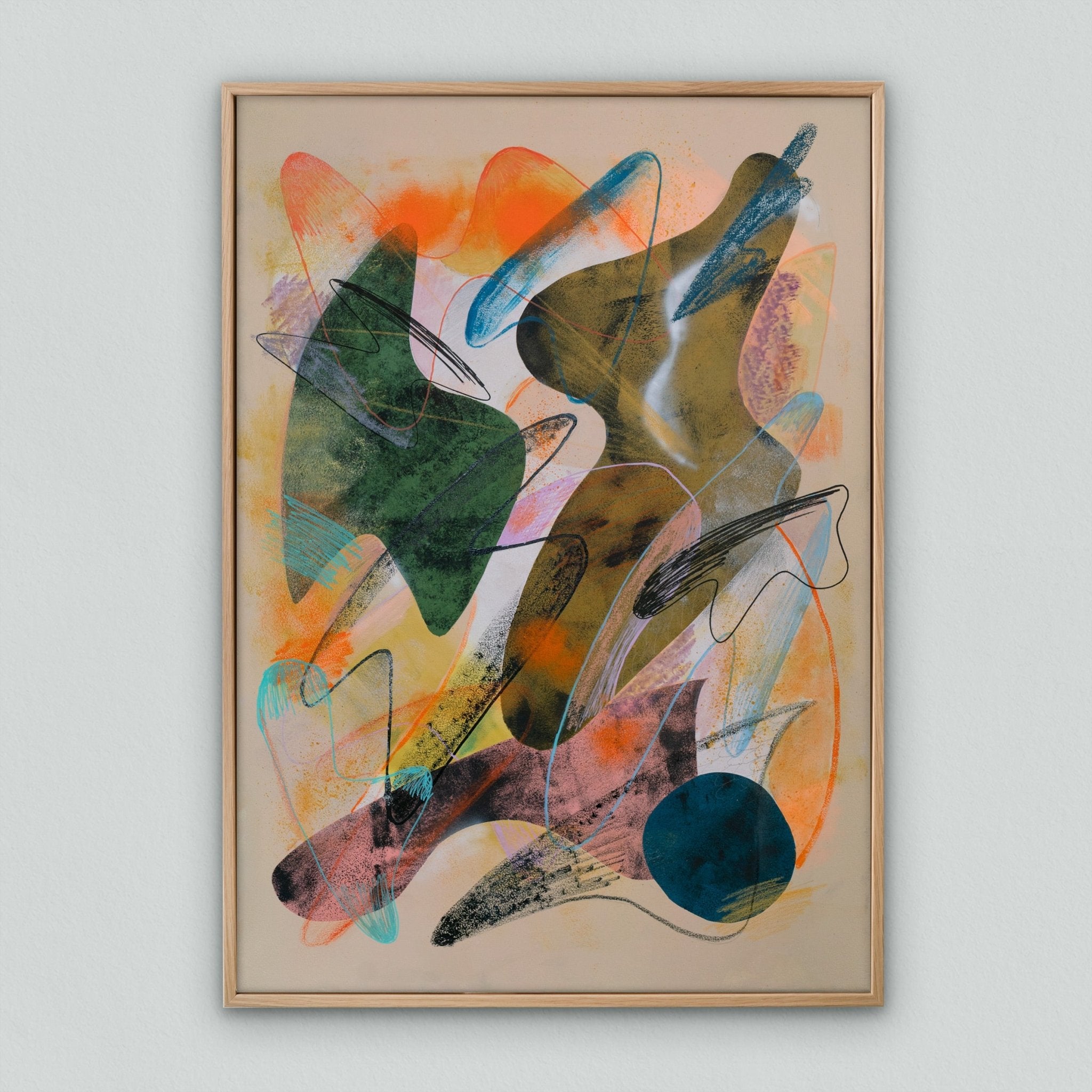 New Beginnings - Original Abstract Painting on Canvas – Jan