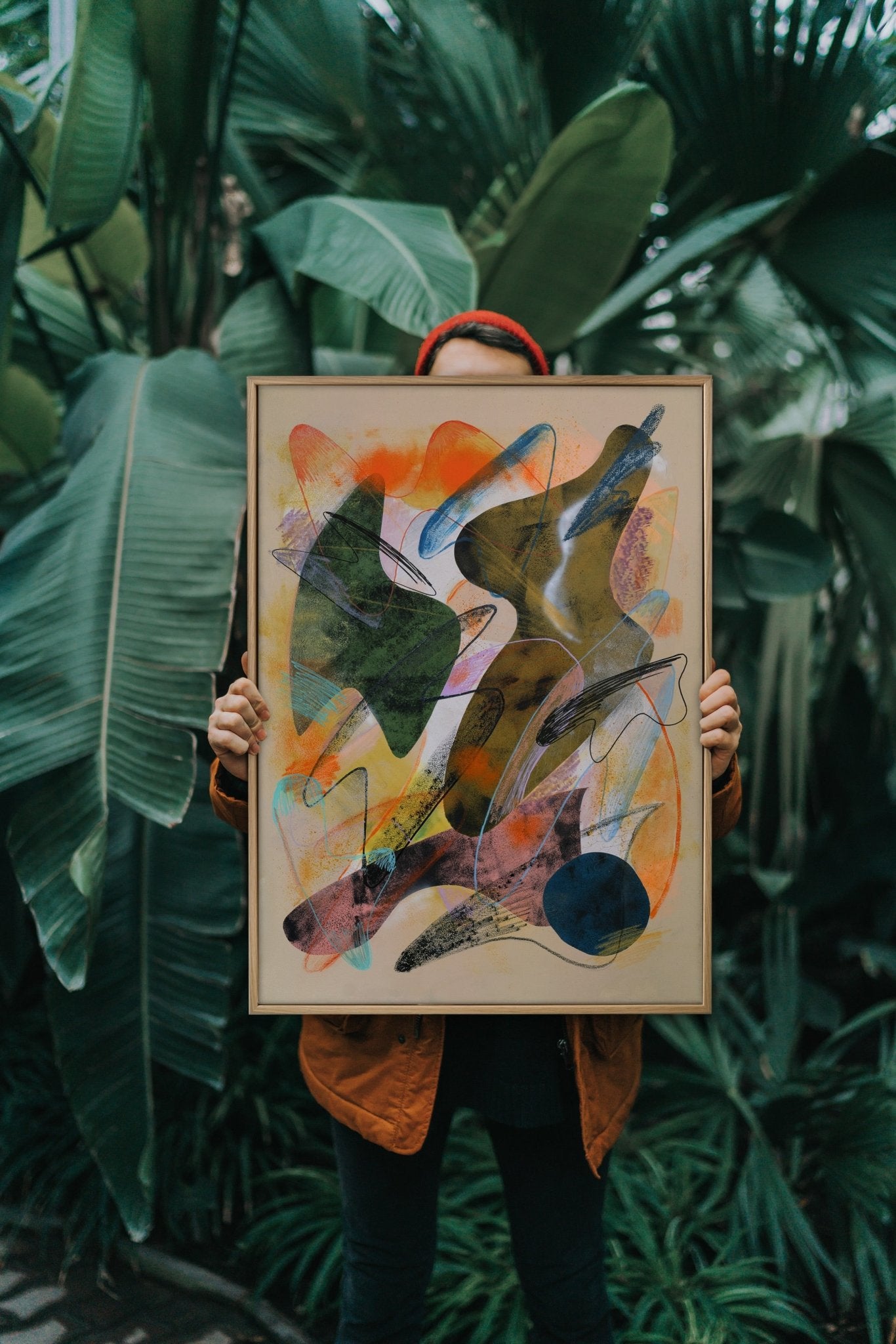 Gilles Sacksick、printemps、希少高級画集画、新品額装付 New Beginnings - Original Abstract Painting on Canvas – Jan